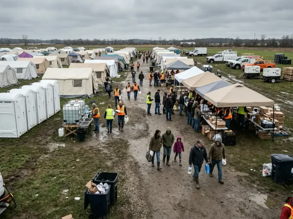 Porta Potty — Disaster Relief Camp