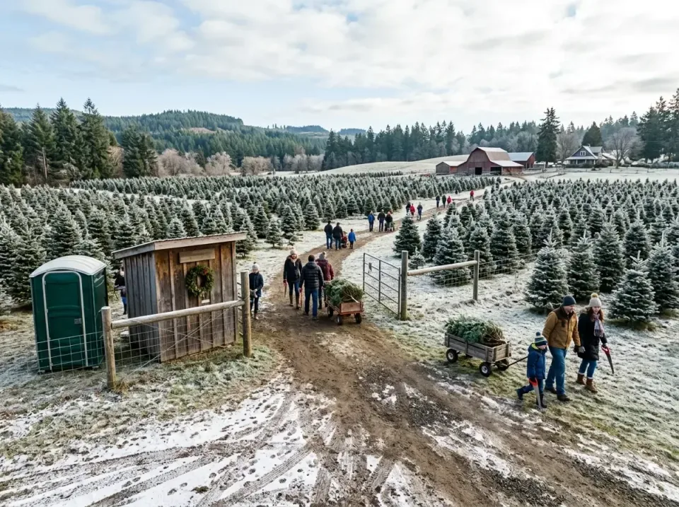 Porta Potty — Christmas Tree Farm Porta Potty — Christmas Tree Farm